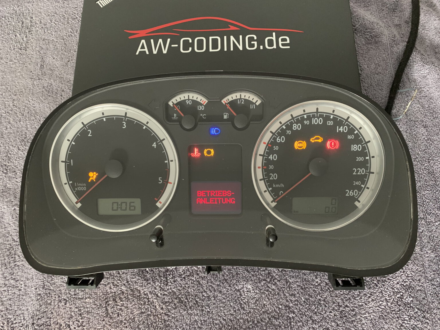 VW Golf 4 Tacho 1J5920826C | AW-CODING.de | Shop